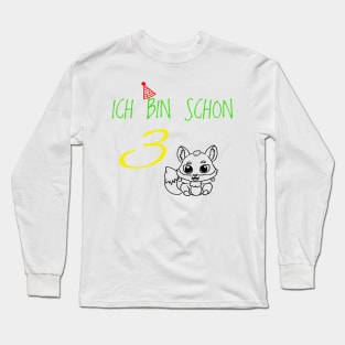 Children's birthday 3 years gift t-shirt Long Sleeve T-Shirt